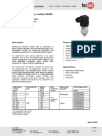 Interruptor de Presión de Diafragma - TECSIS S4250 PDF