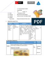 SESIÓN DE APRENDIZAJE DE COM Leemos Un Cuento "Dos Abejitas Amigas" 1ero 2017