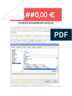 Formato Personalizado en Excel