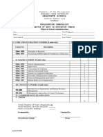 MAED & MST Evaluation Checklist