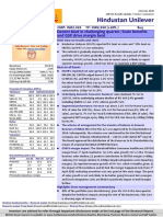 Hindustan Unilever: Decent Beat in Challenging Quarter Scale Benefits and GSK Drive Margin Beat