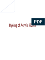 Dyeing of Acrylic Fibres