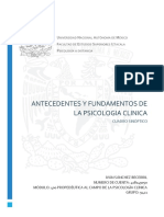 Antecedentes y Fundamentos de La Psicologia Clinica