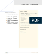 Material de Apoyo para Repasar Expresiones Algebraicas