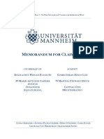 University of Mannheim Claimant Memorandum - PD