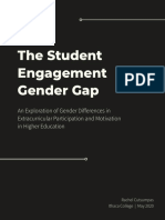 Student Engagement Gender Gap Research Study Cutsumpas