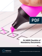 EU MDR Checklist of Mandatory Documents