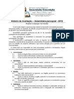 Assembleia Paroquial de Avaliação 2019