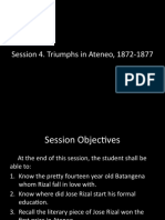 Session 4. Triumphs in Ateneo, 1872-1877