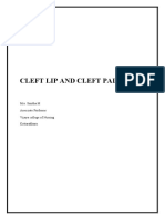 Cleft Lip and Cleft Palate