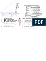 Simple Present Tense Worksheet