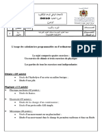 Examen National Physique Chimie SPC 2010 Normale Sujet