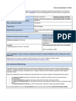 SMB003 Risk Assessment Autoclaving