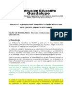 Protocolo de Bioseguridad - Sede - Graciela Jimenez de Bustamante