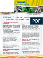 Kraton D Polymer: The Cost Effective Modifier in Asphalt Road Paving