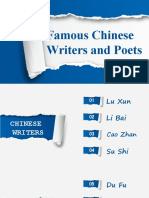 Famous Chinese Writers and Poets