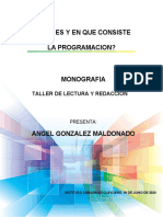 Monografia - Que Es La Programacion