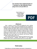 Simulation and Real Time Implementation of Motor Controller For 3ph Induction Motor Using MATLAB and dSPACE