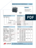 Subminature High Power Relay SRA Series: C US Features