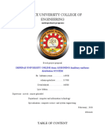 DEFENCE UNIVERSITY Proposal