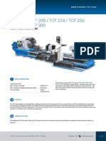 TCF 160 / TCF 200 / TCF 224 / TCF 250 TCF 275 / TCF 300: Heavy Centre Lathes