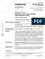 NF EN 12697-26 - Mélanges Bitumineux - Méthodes D'essai Pour Mélange Hydrocarboné À Chaud - Partie 26 Module de Rigidité PDF