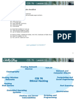 CIS 76 - Lesson 12: Rich's Lesson Module Checklist