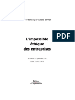 L'impossible Ethique de L'entreprise PDF