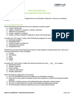 Final Exam Resources: Practice Multiple Choice Questions: Pre-Test #1: INTRODUCTION