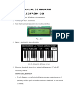 Manual de Usuario Piano Electrónico PDF