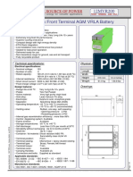 12MVR200 12V 190ah Front Terminal AGM VRLA Battery: The Source of Power