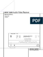 AVR 1500 Audio/Video Receiver: Service Manual