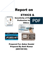 A Report On: Ethics &