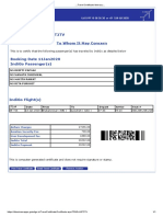 Travel Certificate Itinerary