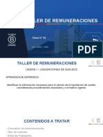 Taller Remuneraciones - Sesión IV