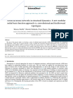 Artificial Neural Networks in Structural Dynamics: A New Modular Radial Basis Function Approach vs. Convolutional and Feedforward Topologies