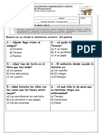 Evaluación Libro Huy Que Pena