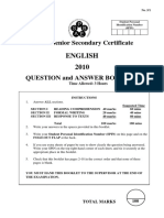 PSSC English QP