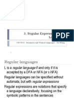 Regular Expressions and Languages