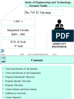 The 741 IC Op-Amp Unit: 1: Integrated Circuits