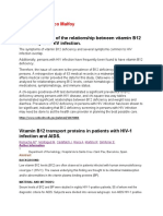 In Favour of An Investigation of The Relationship Between Vitamin B12 Deficiency and HIV Infection