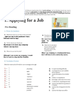 Applying For A Job: Pre-Reading