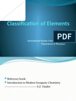 Classification of Elements