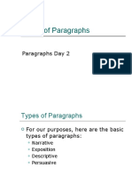 Paragraph Types