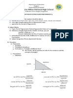 Luciano Millan National High School: A Semi-Detailed Lesson Plan in Mathematics 9 I. Learning Objectives