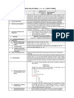 Daily Lesson Log of M9Al - I C - D - 1 (Day Three) : Answer Key