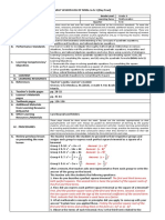 School Grade Level Teacher Learning Area Teaching Date and Time Quarter