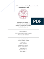 Lived Experiences of Vendors in Selected Clothing Bazaars in Davao City: A Phenomenological Study