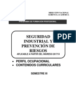 Diseño Curricular - Seguridad Industrial y PR - Semestre Iii