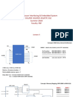 Microprocessor Interfacing & Embedded System CSE 331/EEE 332/EEE 453/ETE 332 Summer 2020 Faculty: RSF